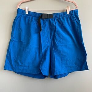 Columbia Blue Whidbey Mesh Lined Buckle Front Water Shorts